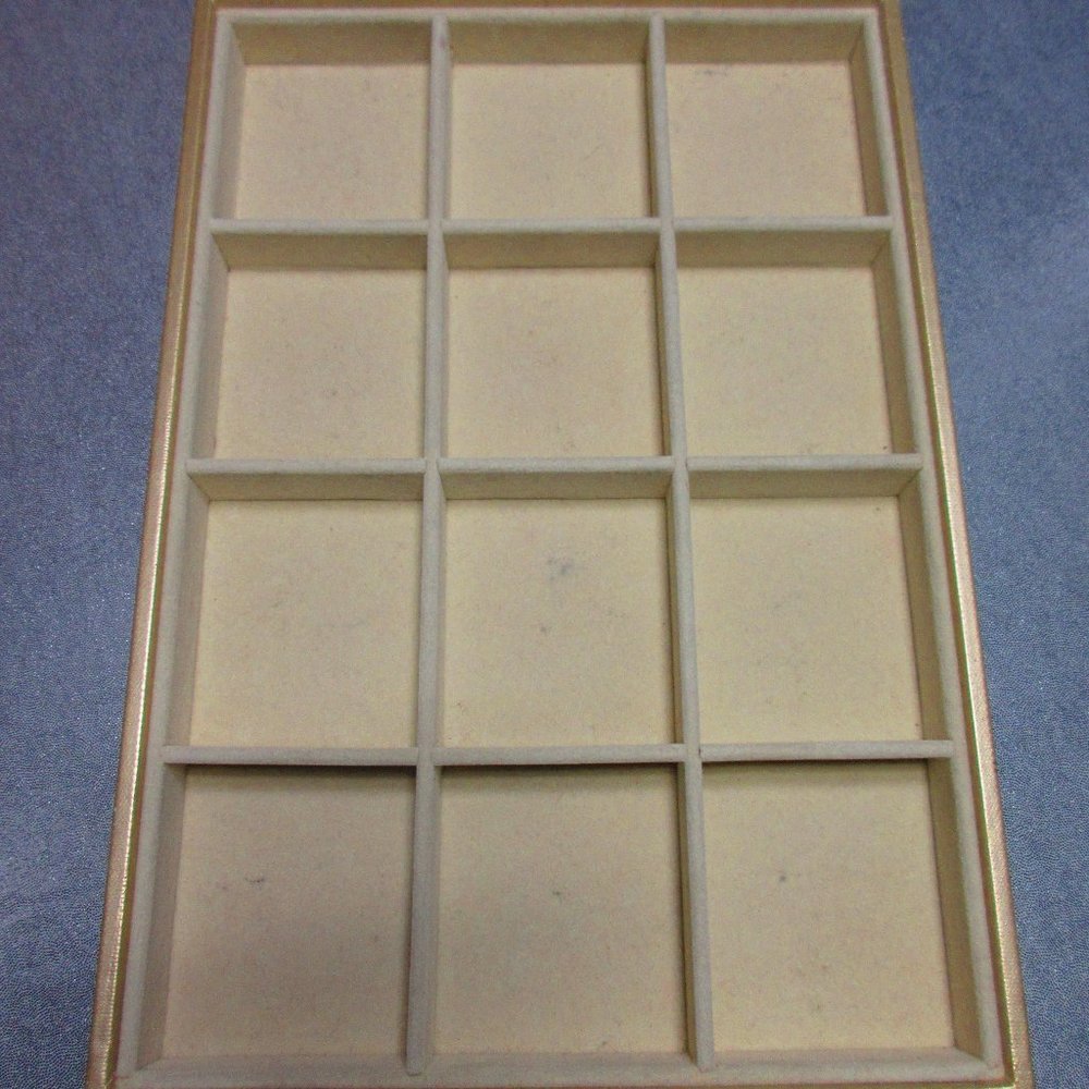 Tray With 12 Slotted Divded Areas